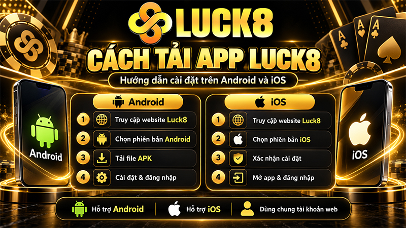 Cách tải App Luck8